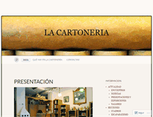 Tablet Screenshot of cartoneria.es